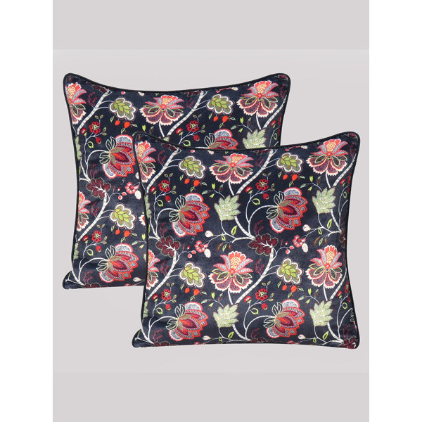 House of Hampton® Dorlisa Floral Square Throw Pillow Cover Wayfair